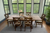 Rustic 7pc Dining Set - Extendable (75-94&quot;) with Butterfly Leaf