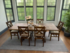 Rustic 7pc Dining Set - Extendable (75-94&quot;) with Butterfly Leaf