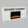 Urban White 60&quot; Electric Fireplace Media Console