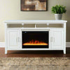 Urban White 60&quot; Electric Fireplace Media Console