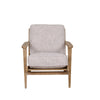 Merino Pearl Wood Accent Chair - Natural Finish