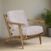 Merino Pearl Wood Accent Chair - Natural Finish