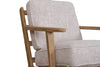 Merino Pearl Wood Accent Chair - Natural Finish