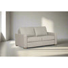 Livorno 59&quot; Full Easy open Sleeper Loveseat in Pearl Leather