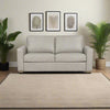 Livorno 59&quot; Full Easy open Sleeper Loveseat in Pearl Leather