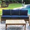 Miami Teak 79&quot; Outdoor Sofa - 3 Position Reclining - New for 2024