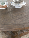 Caleb Round 55&quot; Dining Table in Desert Gray