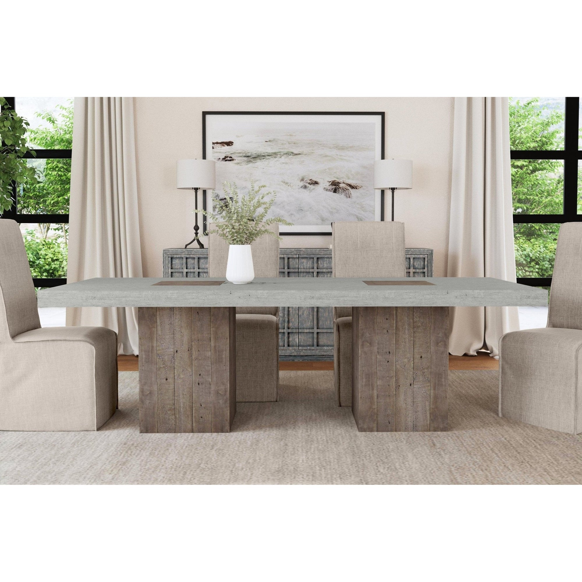 Phoenix Gray 94" Dining Table