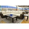 Carmel Brown Outdoor Sectional with LUX Heavy Weave