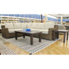 Carmel Brown Outdoor Sectional with LUX Heavy Weave