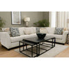 Slice Stone Salt Sectional with Performance Fabric