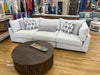 Flange 3-Pc Modular Sofa Oversized in Pewter or Natural 125&quot;