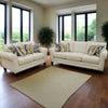 Rolled Arm Salt Sofa + Love Seat Performance Fabric 2-Pc Set