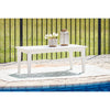 Poly White Outdoor 44&quot; Coffee Table