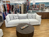 Flange 3-Pc Modular Sofa Oversized in Pewter or Natural 125&quot;