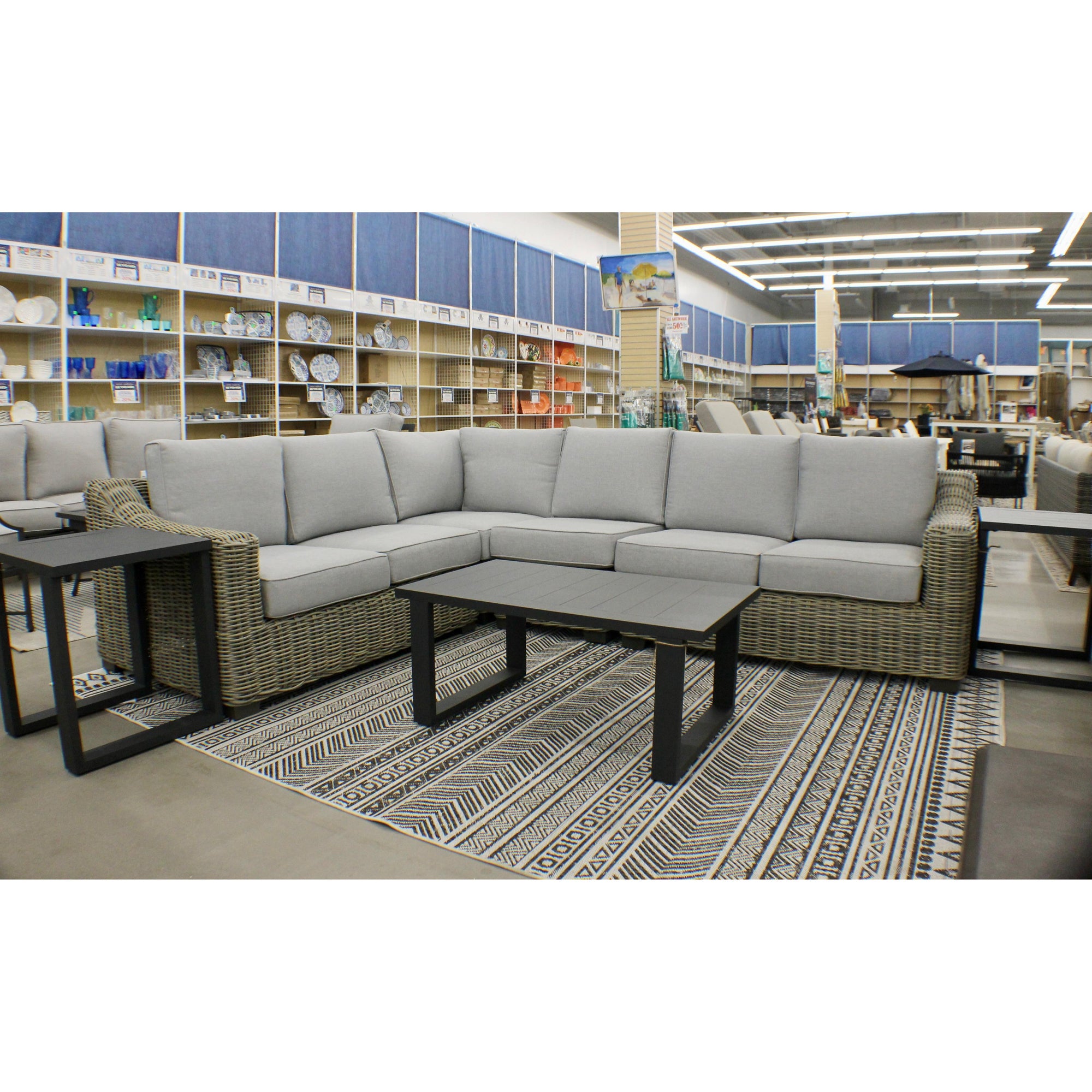 Carmel Natural LUX Heavy Weave Outdoor Sectional Sets - New for 2024