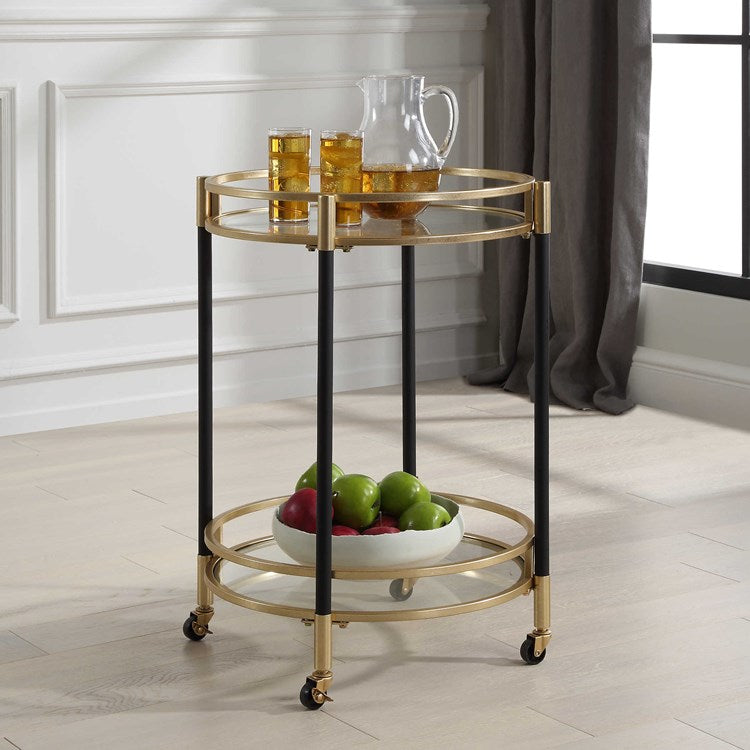 Dolly 22" Round Bar Cart