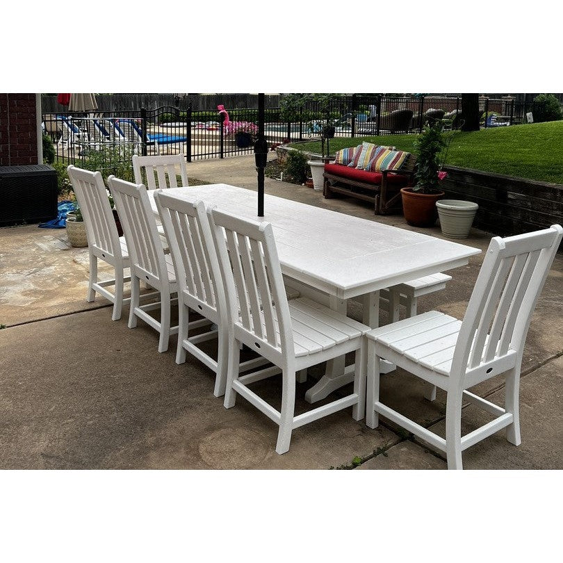 POLYWOOD 96" Outdoor Dining Tables - Farmhouse Style