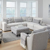 Flange 125&quot; Modular Sofa 3-Pc Oversized in Pewter or Natural