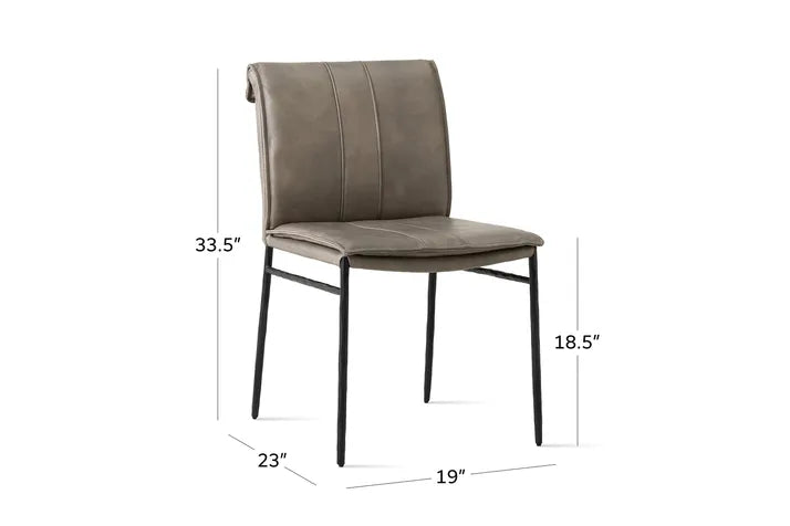 Mayer Leather Dining Chair 3 Color choices peter andrews