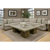 Pop Silver 3-Piece Performance Fabric Sectional