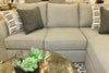 Pebble Grey Sofa Chaise