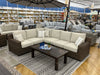 Carmel Brown Outdoor Sectional with LUX Heavy Weave