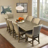 Caleb 7pc Dining Set (94&quot; Reclaimed Pine Table +6 Upholstered Chairs)