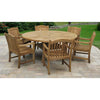 Komodo Teak 70&quot; Outdoor Dining Table w Built-in Lazy Susan Round