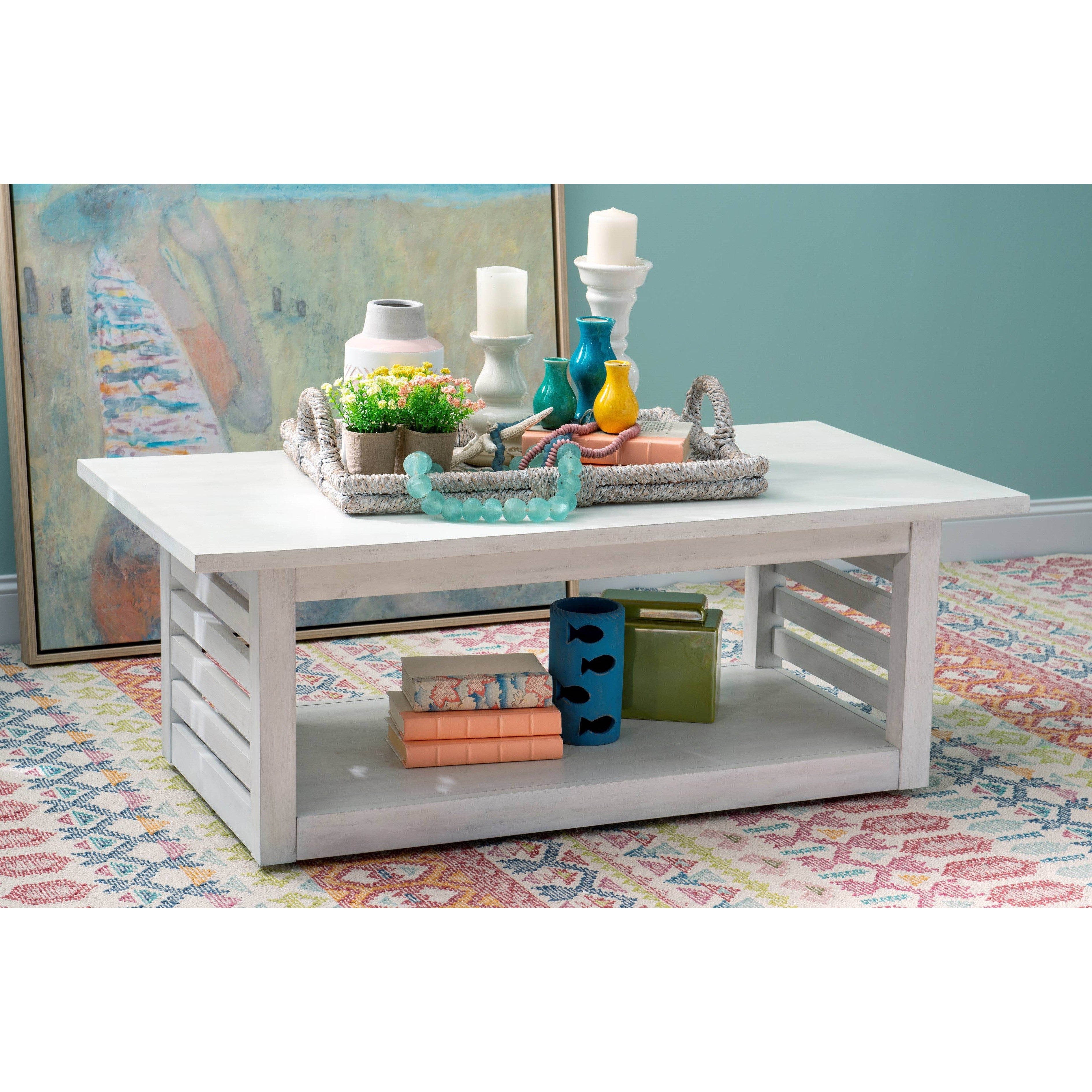 White coastal end tables online