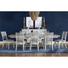 Coastal White Trestle Dining Set 9-Pc Extendable (76-94-112&quot;)