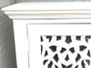 Lunar Carved White Sideboard 40&quot; 2-Door