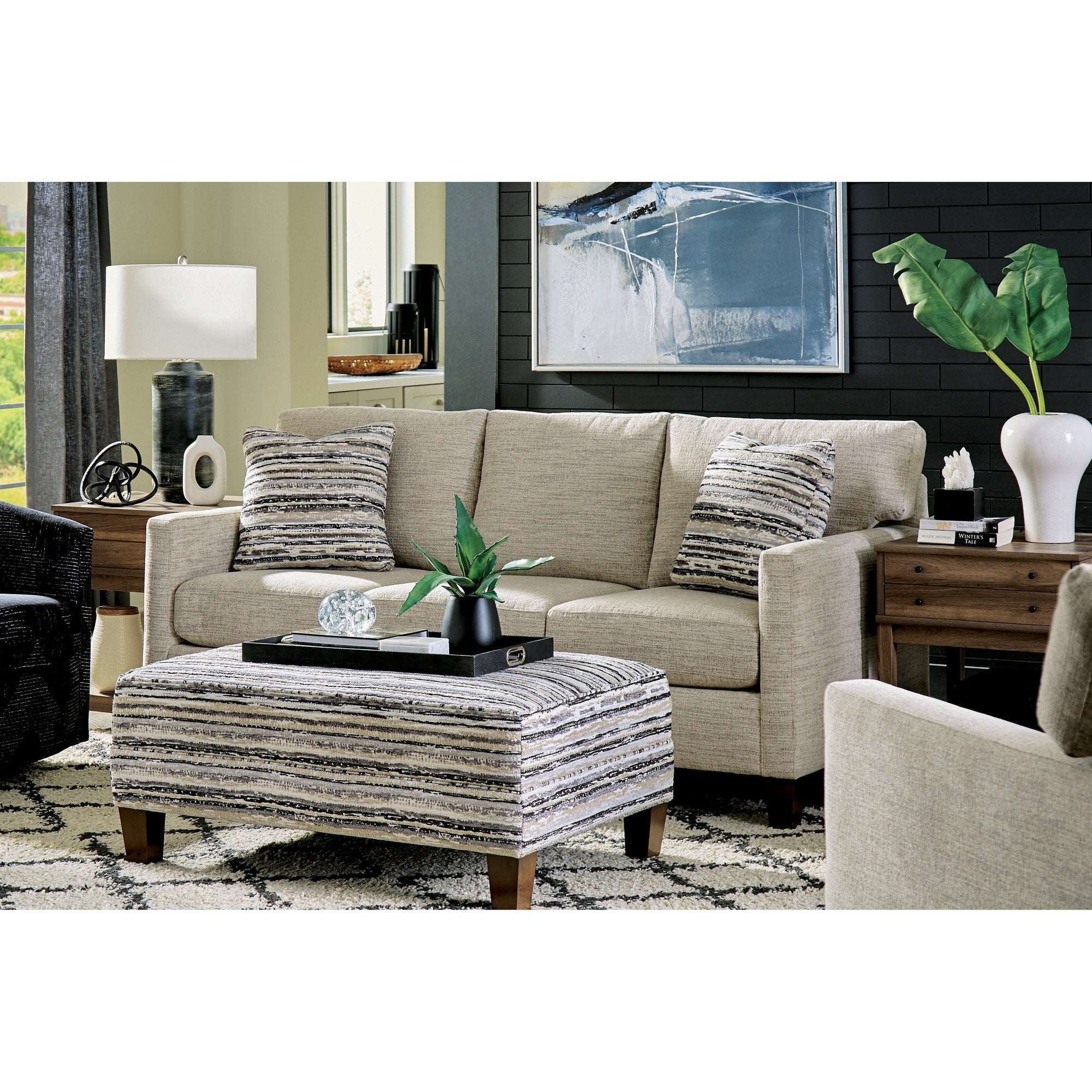 Craftmaster Customizable Modern  M-9 Sofa