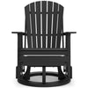 Poly Black Outdoor Swivel Glider Seating Set