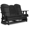 Poly Black Outdoor Swivel Glider Seating Set