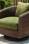 Soho Moss Outdoor Swivel Club Chair