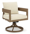 RH Curve Outdoor Swivel Armchair