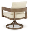 RH Curve Outdoor Swivel Armchair