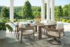 RH Curve  7pc Outdoor Dining Set