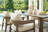 RH Curve  7pc Outdoor Dining Set