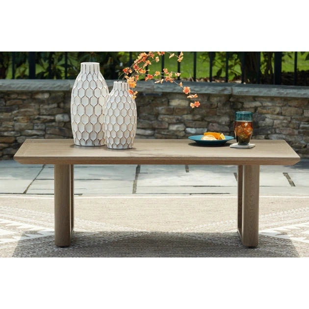 RH Curve 48" Outdoor Coffee Table