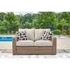 Fire Island Mist Outdoor 59&quot; Love Seat