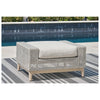 St. Barts Open Weave  Outdoor 28&quot; Ottoman with Cushion