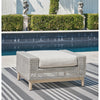 St. Barts Open Weave  Outdoor 28&quot; Ottoman with Cushion