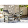 Poly Grey Outdoor Arm/Dining Chair With Cushion