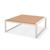 Tisbury White 34&quot; Square Outdoor Coffee Table