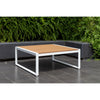 Tisbury White 34&quot; Square Outdoor Coffee Table