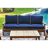 Miami Teak 79&quot; Outdoor Sofa - 3 Position Reclining - New for 2024