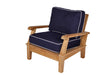 Miami Teak 4pc Outdoor Patio Seating Set