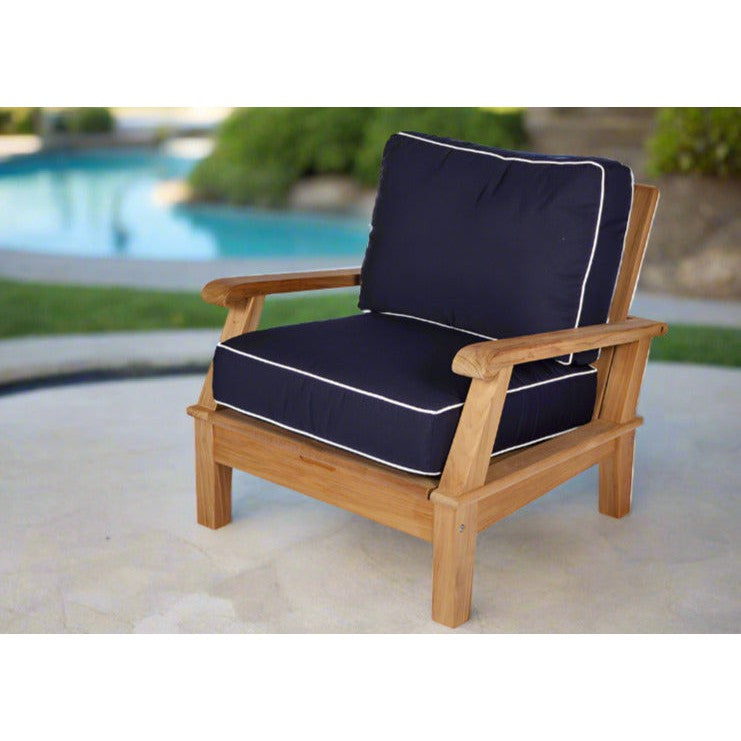Miami Teak Outdoor Club Chair 3 Position Reclining